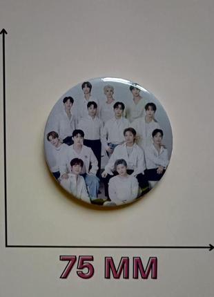 Значок севентін севентин seventeen 7.5 см