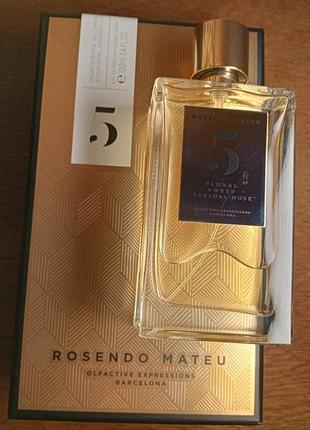 Акция независимости! оригинал rosendo mateu n 5 floral amber sensual musk 100 ml