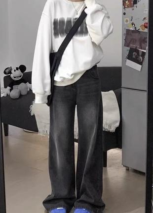 Беггі джинси, широкі штани, оверсайз, baggy jeans, pants, чорні, нові