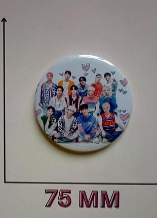 Значок севентін севентин seventeen 7.5 см