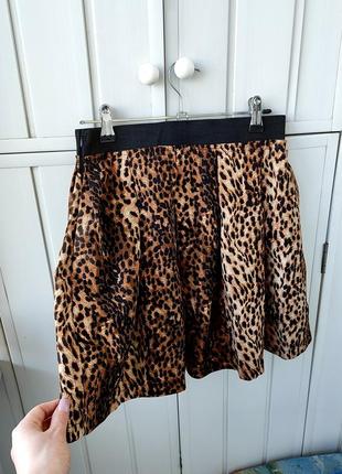 Леопардовая юбка, юбка леопард, юбка4 фото