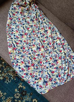 Сукня сарафан міді на запах з квітковим принтом xl xл5 фото