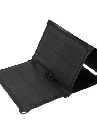 Солнечная переносная панель 30w, 5v usb etfe power bank charger solar, черная3 фото