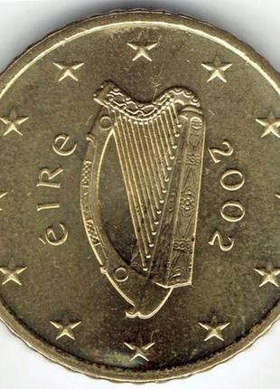 Монета ирландии 50 евроцентов 2002 г.2 фото