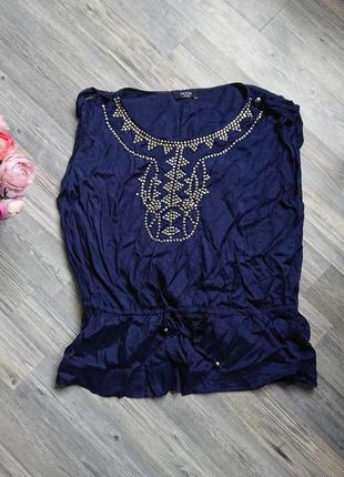 Летняя блуза вискоза  большой размер батал 50 /52 футболка блузка6 фото