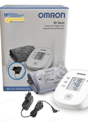 Тонометр omron m1 basic (hem-7121j-af) + адаптер автоматический на плечо гарантия 5 лет