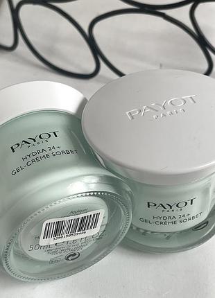 Оригінал. payot hydra 24+ gel-crème sorbet зволожуючий і розгладжуючий гель-крем 👉🏻обʼєм 50 мл  новий тестер.