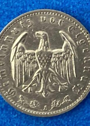 Монета германии 1 рейхсмарка 1933 г2 фото