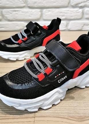 Кроссовки clibee f989br черный 31-32