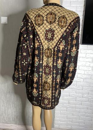 Вінтажний кардиган кофта на ґудзиках великого розміру батал xxxxl 56-58р2 фото