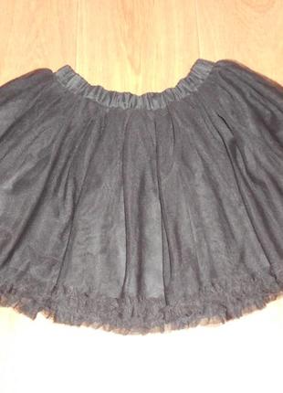 Пышная юбка h&m 2 слоя фатина + подклад, 6-7 лет (122 см)3 фото