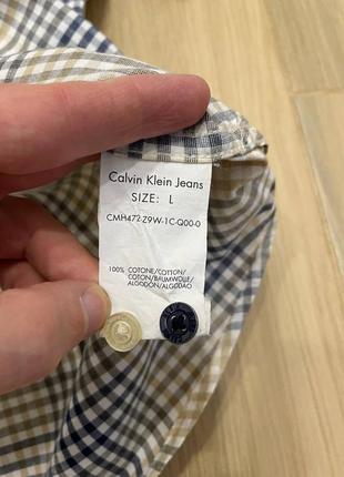 Акция 🎁 стильная летняя рубашка calvin klein jeans в клетку ralph lauren tommy hilfiger6 фото