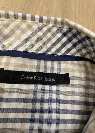 Акция 🎁 стильная летняя рубашка calvin klein jeans в клетку ralph lauren tommy hilfiger4 фото