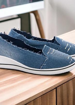 Жіночі туфлі джинс