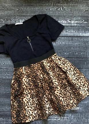 Леопардовая юбка, юбка леопард, юбка5 фото