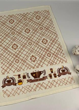 Вафельний рушник meteor 40х60 coffe