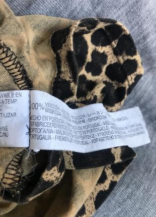 Майка топ трикотажна жіноча тренд леопард animal print бренд zara collection4 фото