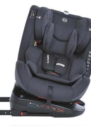 Автокресло 0-36 кг с isofix elcamino everest dark gray с isofix и top tether6 фото