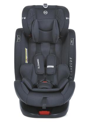 Автокресло 0-36 кг с isofix elcamino everest dark gray с isofix и top tether8 фото