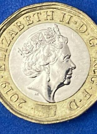 Монета великобританії 1 фунт 2019 р.3 фото