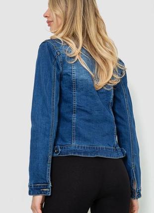 Джинсовая куртка женкая, цвет синий, джинсовый пиджак,джинсовый пиджак3 фото