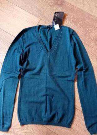 Новый однотонный хлопковый джемпер