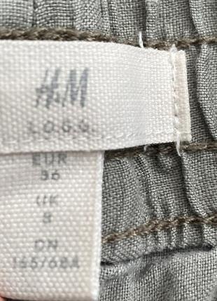 Льняні штани льон 💯 h&m l.o.g.g 36 швеція2 фото