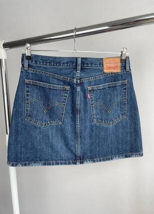 Женская джинсовая юбка levi’s оригинал1 фото