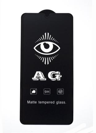 Матовое защитное стекло ag для samsung a50 клей по всей поверхности
