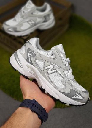 New balance 725 білі з сірим7 фото