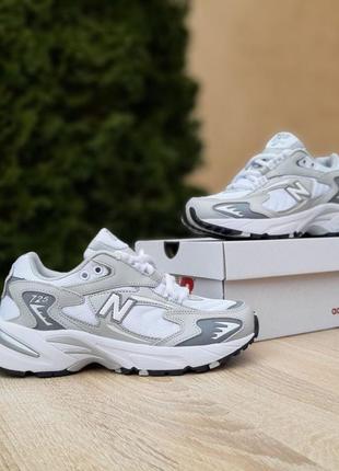 New balance 725 белые с серым3 фото