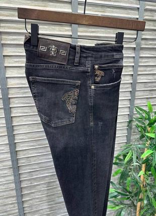 Брендові чоловічі джинси/ брендові джинси versace на кожен день2 фото