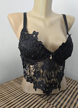Топ/бра с ажуром