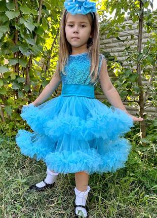 Платье облако нарядное детское р.80-152