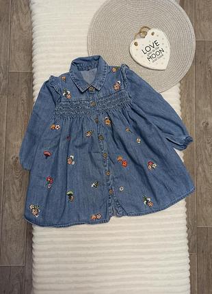 Стильна джинсова сукня george 2-3 роки