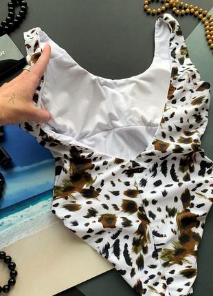 Суцільний купальник, спільний купальник, цільний купальник , купальник леопардовий4 фото