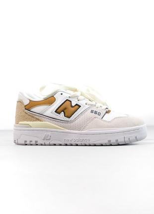 Кроссовки new balance 550 white/beige.