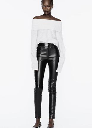 Лосины леггинсы под кожу zara