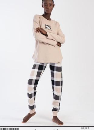 Теплі байкові піжами