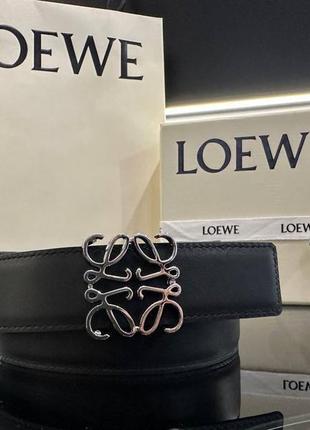 Кожаный ремень в стиле loewe