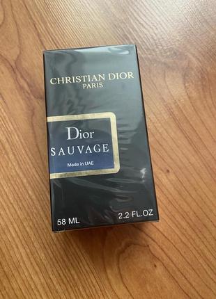 Мужские духи christian dior sauvage eau de parfum 58 ml.