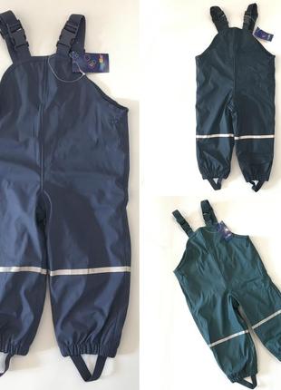 Куртка дождевик 2/3/4/5/6 лет lupilu непромокаемая прорезиненная на флисе грязепруф lupilu