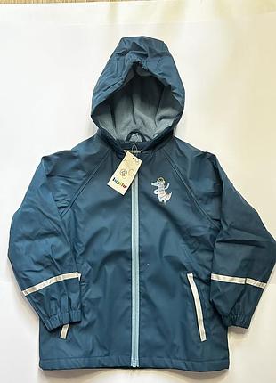 Куртка дождевик 2/3/4/5/6 лет lupilu непромокаемая прорезиненная на флисе грязепруф lupilu