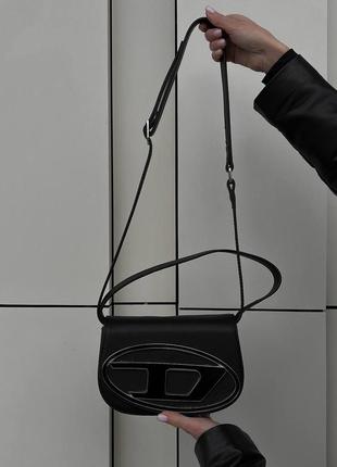 Жіноча сумка, diesel 1dr iconic shoulder bag black4 фото