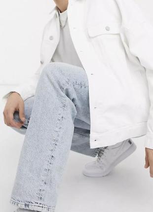 Белая джинсовая куртка размер м asos6 фото