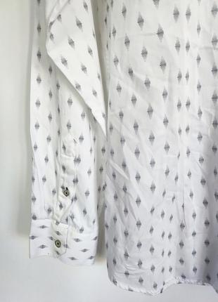 Рубашка рубашка мужская белая прямая классическая повседневная ted baker london man, размер l - xl8 фото