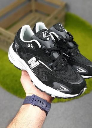 New balance 725 чорні на білій2 фото