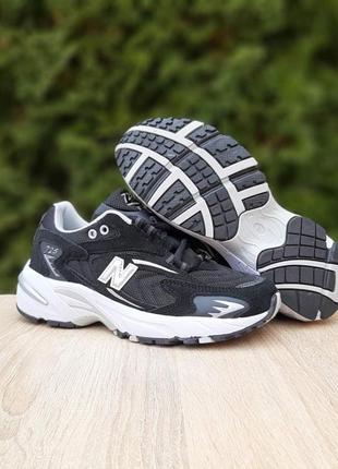 New balance 725 чорні на білій9 фото