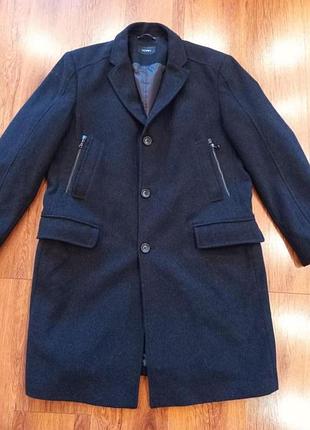 Пальто мужское темно-серое yorn (dior) шерсть шерсть шерсть нижняя