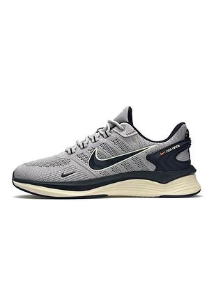 Мужские кроссовки nike zoom "lunar apparent” light gray black2 фото